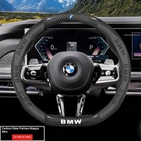 For BMW M E39 E46 E60 E70 E72 E80 E82 E90 E92 G10 F01 F05 F10 F15 F20 F25 Car Carbon Fibre Steering Wheel Anti-slip Wheel Cover ysbf88