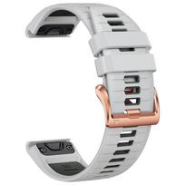 20 mm minkštas silikoninis dirželis QuickFit juosta, skirta Garmin Fenix 8 43 mm 7S Pro 6S 5S S70 42 mm laikrodžio apyrankė, skirta Descent Mk3 Mk3i 43 mm Mk2S QuickFit 20mm white