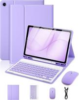 Samsung A11+ Planšetinio kompiuterio odinis dėklas su ispaniška Bluetooth klaviatūra, 11 colių, magnetinis rašiklio laikiklis Samsung A11 Plus 11-inch