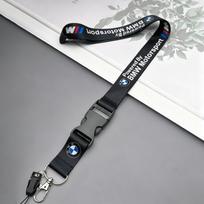 Veikimo logotipas su dirželiu Nailono spausdinimo emblema Raktų laikiklis ir darbuotojų ID kortelės BMW M Performance E90 E60 E46 priedams black