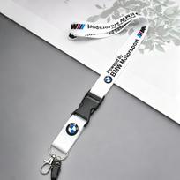 Veikimo logotipas su dirželiu Nailono spausdinimo emblema Raktų laikiklis ir darbuotojų ID kortelės BMW M Performance E90 E60 E46 priedams gray