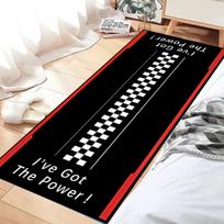 Motociklo kilimėlis, neslystantis garažo grindų kilimėlis motociklo parkavimui, sugeriantis, lenktynių/langelių/Ready To Race stiliaus, motociklo kilimas 40cm x 120cm