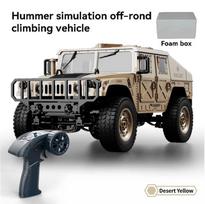 Multifunctional C8835 RC Car Simulation All-terrain 2.4G Remote Control Car Off-road Climbing Electric Truck with LED Light Rechargeable RC Toy Gifts geltona