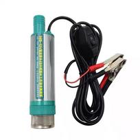 12V/24V/220V Electric Submersible Dual-use Oil & Water Pump, 3.9cm Ultra-fine Self-priming Design 24V with Clamps, 2.5m Cable