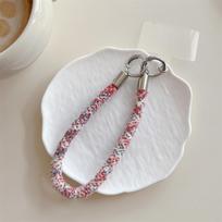 Colorful Plush Cell Phone Wrist Strap with Tether Tab Wristband Hand Straps Bracelet Keychain Short Rope Fit All Smartphones
