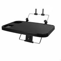 Foldable Back Tray Table HardSurface Rear Adjustable Clamp Vehicle Accessory black