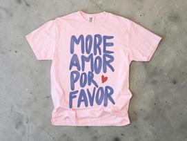 More Amor Por Favor TShirt  Funny Portuguese Love Graphic Tee  Cute Red Heart Streetwear Shirt Casual Short Sleeve Cotton Top 4XL gray