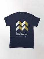 Simple Minds Don't You (Forget About Me) - Simple Minds 1985, New Wave Design song Minimalistic Swiss Graphic Design Classic T-Shirt 2XL tamsiai mėlyna