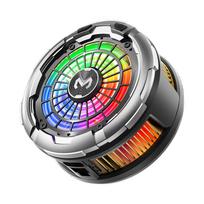 MEMO CX26 Puslaidininkinis telefono aušintuvas su RGB apšvietimu Magnetinis / Spaustukas 12V/2.5A Ledo šaldymas Galingas aušinimo radiatorius skirtas IOS Android black