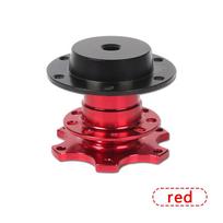 Universal Steering Wheel Quick Release Hub Boss Kit Wheel Hub Adapter For 6 Hole Steering Wheel Hub raudona