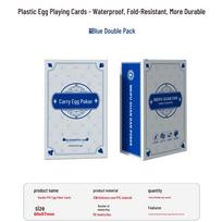 PVC Guandan Special Double Deck Playing Cards - 60x97mm Waterproof Matte Non-Fading Plastic Cards red