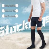 Men's 3mm Over-the-Knee Non-Slip Diving and Snorkeling Socks – Cold Protection and Anti-Abrasion Winter Swim Leg Warmers M fits shoe size 38-39