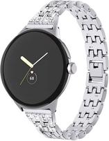 Metalinė apyrankė Google Pixel Watch 4 (3 x 41mm) / Laikrodis 2 (1 x 1 mm), Krištolinė juosta sidabras