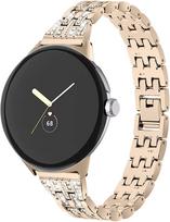 Metalinė apyrankė Google Pixel Watch 4 (3 x 41mm) / Laikrodis 2 (1 x 1 mm), Krištolinė juosta auksas