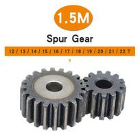 Pinion Gears 1.5M-12T/13T/14T/15T/16T/17T/18T/19T/20T/21T/22T SC45# Carbon Steel Cylindrical Gear High Frequency Quenching Teeth 1.5M15T - Bore 8 mm