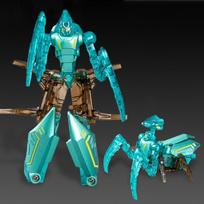 Creative Mantis/Scorpion Transformation Robot Simulation Multi-Joint Animal Deformation Robot 2In1 Alloy Model Transformation blue