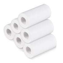 Šiluminio popieriaus rulonas 57 * 30 mm spausdinimo popierius, skirtas etikečių spausdintuvui vaikams, greito fotoaparato papildymo spausdinimo popierius, 6 rolls white