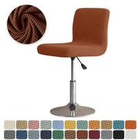 Stretch baro kėdžių užvalkalai Vienspalviai trumpos nugaros kėdės užvalkalai Elastinis elastingas sėdynės užvalkalas Namų biuras Viešbutis Housse De Chaise 1pc chair cover
