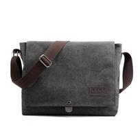 Prekės ženklo vyriškas peties krepšys Aukštos kokybės vyriškas krepšys vyriškas drobinis Kelioninės CrossBody Satchels Verslo rankinės juoda