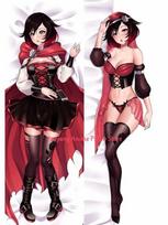 Dakimakura Anime pagalvės užvalkalas Ecchi Kalėdinis dvipusis spausdinimo pagalvės užvalkalas, apkabinantis kūną 40x120cm Peach Skin black