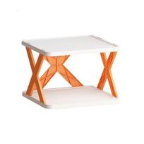Plastikinė daugiasluoksnė 2–5 sluoksnių lentyna batų laikymui 2-layer oranžinė