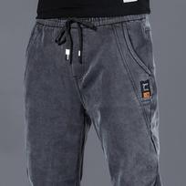 Pavasario ir rudens džinsai vyriški kelnės hip hop harem džinsai vyriški kelnės laisvi džogeriai džinsiniai kasdieniai sportinės kelnės kelnės gatvės drabužiai vyriški drabužiai XL gray