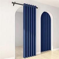 Minimalistinės vienspalvės užtemdančios užuolaidos, didelio tikslumo, termoizoliuojančios, langų užuolaidos, namų dekoras 132*46cm tamsiai mėlyna spalva