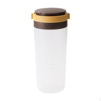 Shaker Airtight Spice Bottle Dispenser Powder Sugar Seasoning Container for Travel brown yellow white