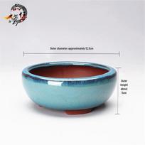 Yixing Zisha Ceramic Bonsai and Succulent Pot for Desktop Plants kaip parodyta spalva