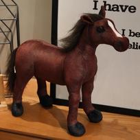 Simuliacinis poni žirgo zodiako lėlė metų pliušinis žaislas poni zebras lėlė vaikų raminanti minkšta lėlė 42*40cm（0.4kg）