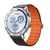 Silikoninis dirželis Huawei Watch GT 6 GT6 Pro 46mm Apyrankė Magnetinė kilpa Correa For Huawei Watch 5 Pro 4 3 GT6 GT5 GT4 GT3 GT2 GT2e for GT6 Pro 46mm gray
