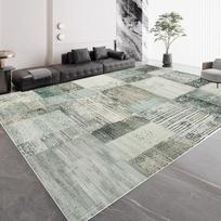 Švelni prabanga žalias geometrinis didelis svetainės kilimas modernus namų dekoras miegamojo kilimėliai minkšti neslystantys svetainės sofos grindų kilimėliai 80*120cm