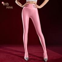 360 Besiūlės blizgios pėdkelnės Sutepamos Sportinės Kūną aptempiančios Šokio Joga Pavasaris Ruduo Šilkinės pėdkelnės pink