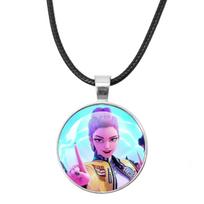 Demon Hunters Leather Rope Necklace Huntr-x Rumi Zoey Mira Pendant Necklace Jewelry Accessories Cosplay Props Fans Gifts white