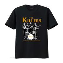 The Killers Alt Rock Grupė Pasaulio Sunaikinimo Turo Brandon Flowers Marškinėliai S 234XL SG417 vintage Skalbti Laisvalaikio Streetwear S black