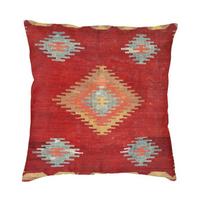 Vintažinis turkiškas kilimo pagalvės užvalkalas Sofos dekoracija Bohemiškas geometrinis deimantas Tribalinis etninis menas Kvadratinis dekoratyvinis pagalvės užvalkalas 45x45 45x45cm 18x18in