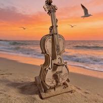 Wooden Latest Violin Toy Puzzle DO-IT-YOURSELF Wooden 3D Truck Assembly Learning Birthday Present Christmas Present balta