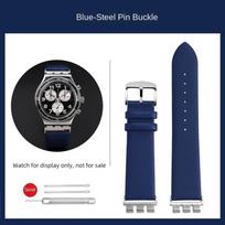 Swatch metalinis adapteris YVS400 YVB404 YVS420 YVS454 YVS451 Odinė apyrankė Pakeista laikrodžio grandinėlė 21mm raudona mėlyna juoda apyrankė 21mm black