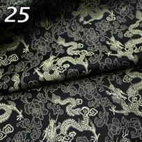 Satininis šilkinis audinys Brokatinis žakardinis audinys su drakono raštu Siuvimui Cheongsam krepšių Hanfu scenos drabužių DIY lopymo medžiaga 50cmx75cm