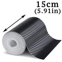 1-10m Nano Carbon Fiber Car 3D Tape Sticker Wrap Door Mirror Paste Protector Strip DIY Protection Film Waterproof Adhesive Vinyl 5m Long gray