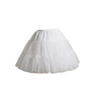 Nėrinių Lolitos pasijonis Daugiasluoksniai pasijoniai Vestuvėms Paprasta trumpa suknelė Pasijonis Mergaitei Mergaitėms White 45cm white