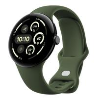 Originalus silikoninis dirželis Google Pixel Watch 4 3 2 laikrodžiui 41mm Išmaniojo laikrodžio priedai Apyrankė Correa Pixel Watch 4 3 45mm Pixel Watch 1 41mm&L armijos žalia spalva