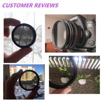 SLR DSLR Camera Variable ND Filter Neutral Density Fader Adjustable ND2-400 37 40.5 43 46 49 52 55 58 62 67 72 77 82 86 mm 40.5mm black