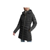 Michael Kors Quilted Zipper Hooded Pocket Long Sleeve Cotton Jacket Women jackets 77C6047M42-0001 S black