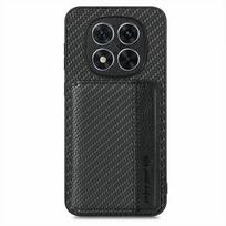 Skirta Xiaomi Redmi Note 15 Pro Plus 5G RFID odinis kortelių dėklas Magnetinis galinis dangtelis Mi telefonui Redmi Note 14 Pro 15Pro+ Funda Atsparus smūgiams RedmiNote14ProPlus5G juoda