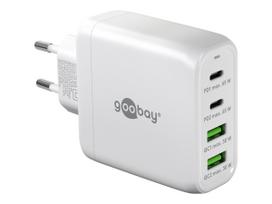 Goobay 64818 68 W USB-C PD GaN Multiport Fast Charger, White