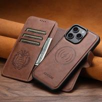 For iPhone 16e/16/15/14/13/12 Pro Max Case Detachable Wallet Case with Card Holder,2 in 1 Flip Folio with Magnetic Wireless Case For iPhone 15 Plus ruda