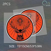 15cm x 15cm Jager likerio lipdukas Decal Alkoholio Baro Sienos Automobilio Lipdukas Langui Bamperiui Kempingui Vinilinis Decal 15x15cm red