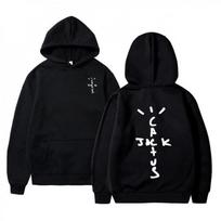 Kaktuso Jack Stiliaus Raidžių Spaudos Unisex Džemperis su Gobtuvu 3XL black