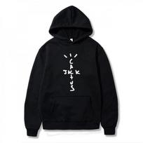 Kaktuso Jack Stiliaus Raidžių Spaudos Unisex Džemperis su Gobtuvu Large black